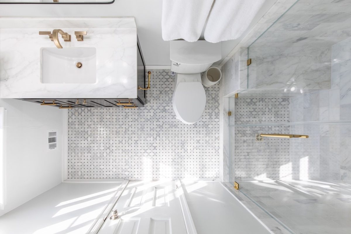 Updated small bathroom